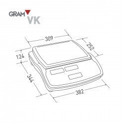 plano dimensiones balanza VK